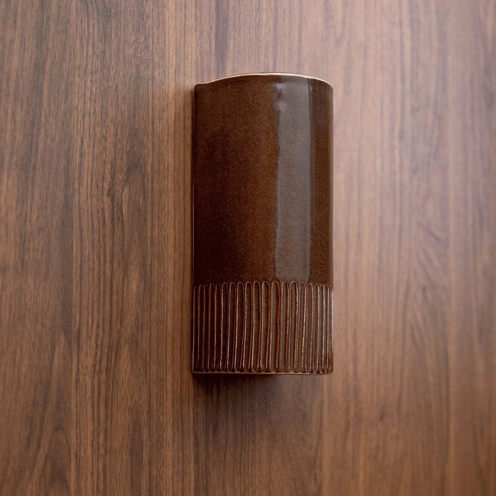 Exterior Wall Light Day Tall Exterior Wall Light in Choccy Milk