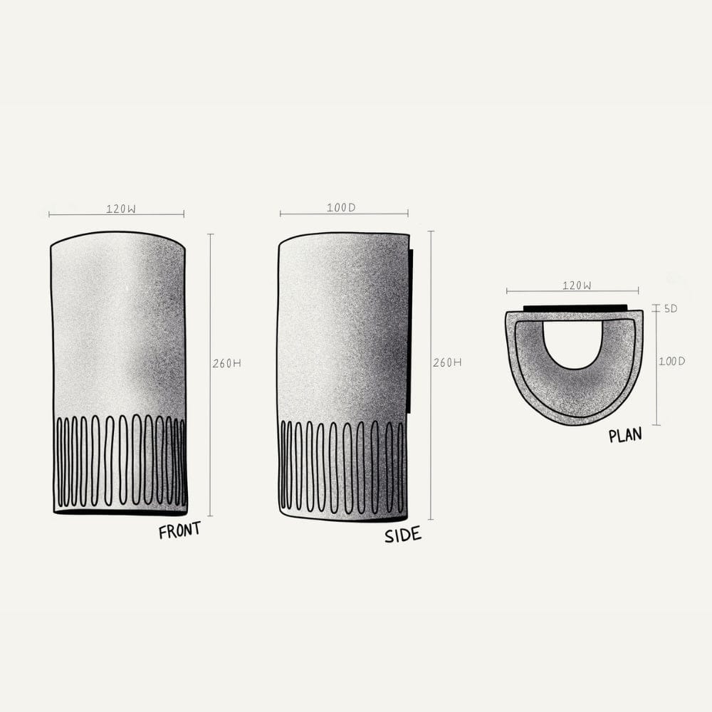 Exterior Wall Light Day Tall Exterior Wall Light in Choccy Milk