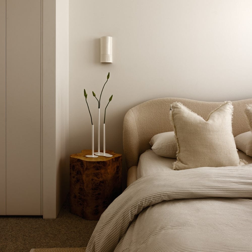 Exterior Wall Light Day Tall Exterior Wall Light in Eggshell White