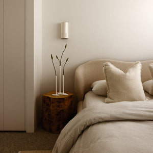 Exterior Wall Light Day Tall Exterior Wall Light in Eggshell White