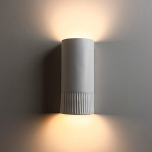 Exterior Wall Light Day Tall Exterior Wall Light in Eggshell White