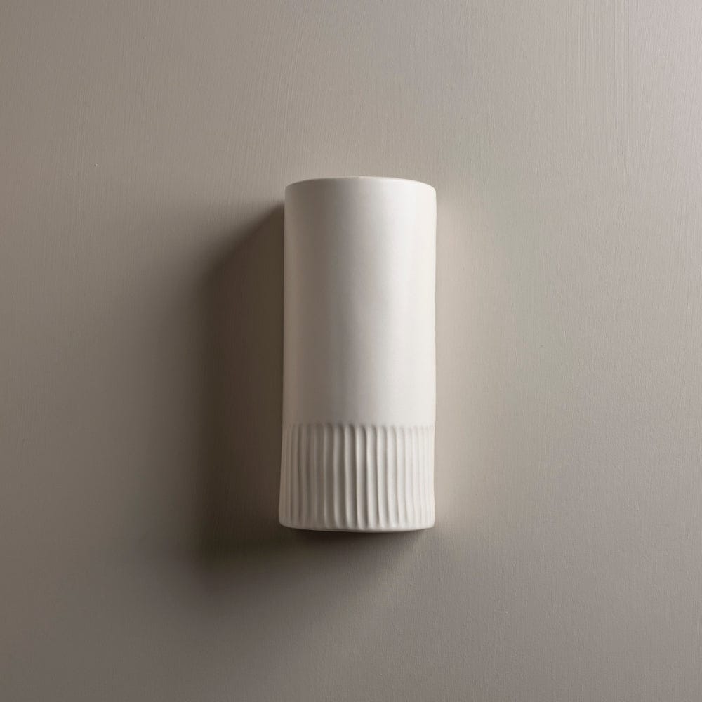 Exterior Wall Light Day Tall Exterior Wall Light in Eggshell White