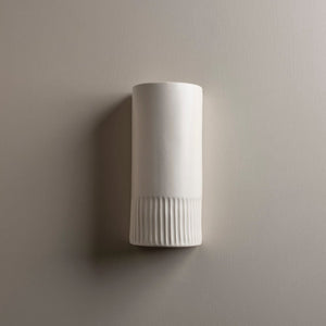 Exterior Wall Light Day Tall Exterior Wall Light in Eggshell White