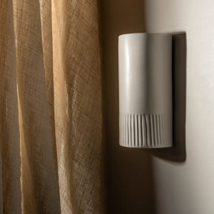 Exterior Wall Light Day Tall Exterior Wall Light in Eggshell White