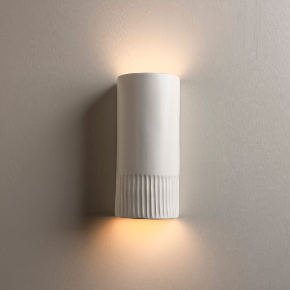 Exterior Wall Light Day Tall Exterior Wall Light in Eggshell White