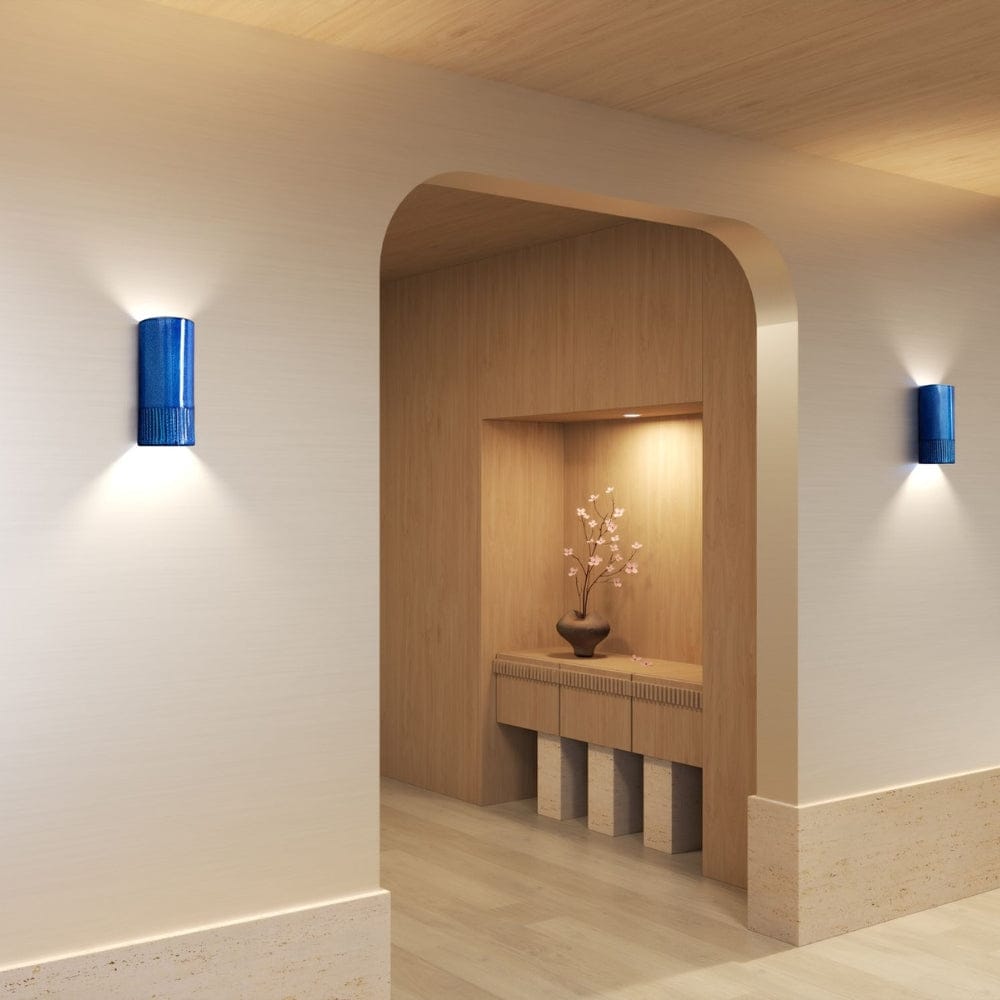 Exterior Wall Light Day Tall Exterior Wall Light in Snow Cone