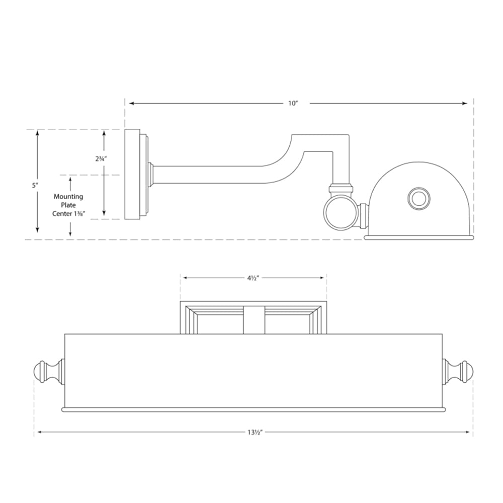 Picture Lights Dean 12" Picture Light