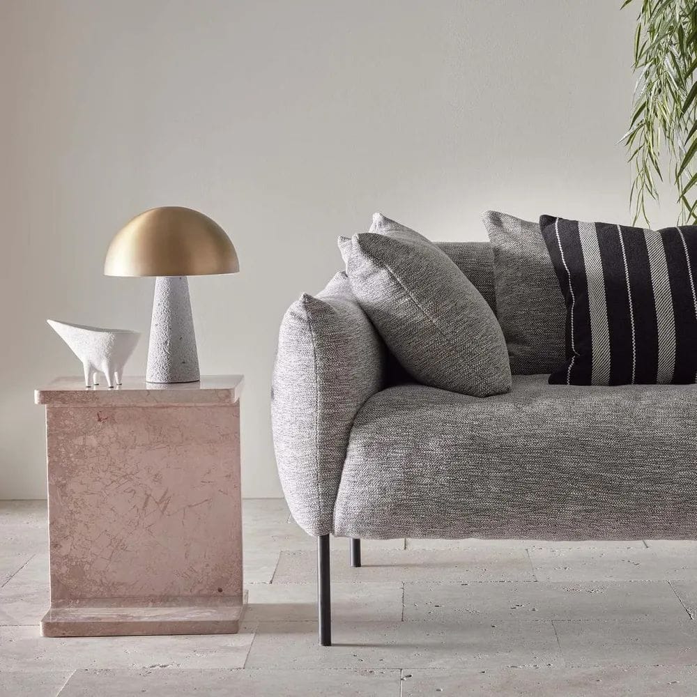 Table Lamps Degraves Concrete & Brass Table Lamp & Shade