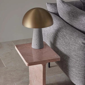 Table Lamps Degraves Concrete & Brass Table Lamp & Shade