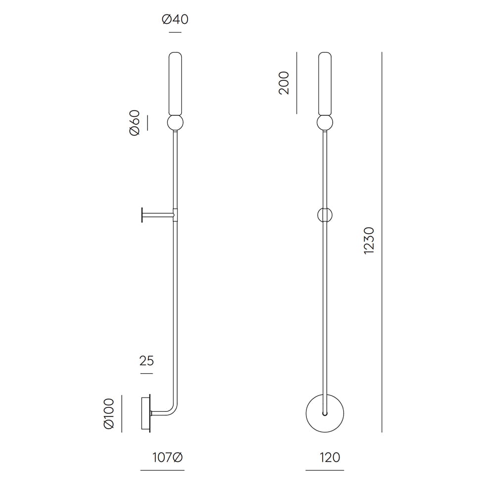 Interior Wall Light / Sconce Delie Long Wall Light