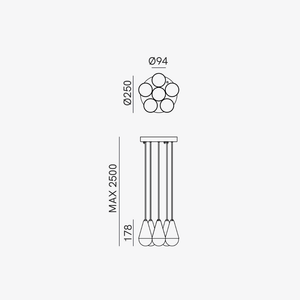 Interior Pendant Dew Cluster Pendant Light