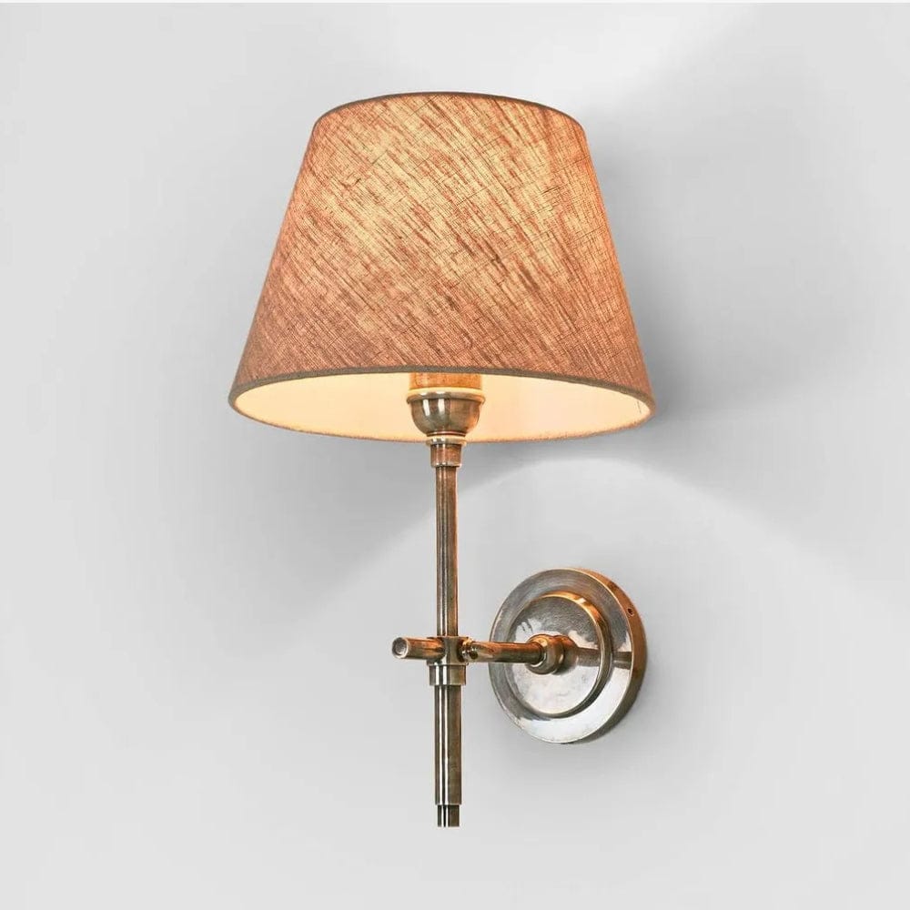 Interior Wall Light / Sconce Dino Wall light Base Only Antique Silver - CLEARANCE (Excess Stock)