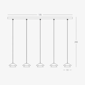 Linear Pendant Diphora Linear Pendant