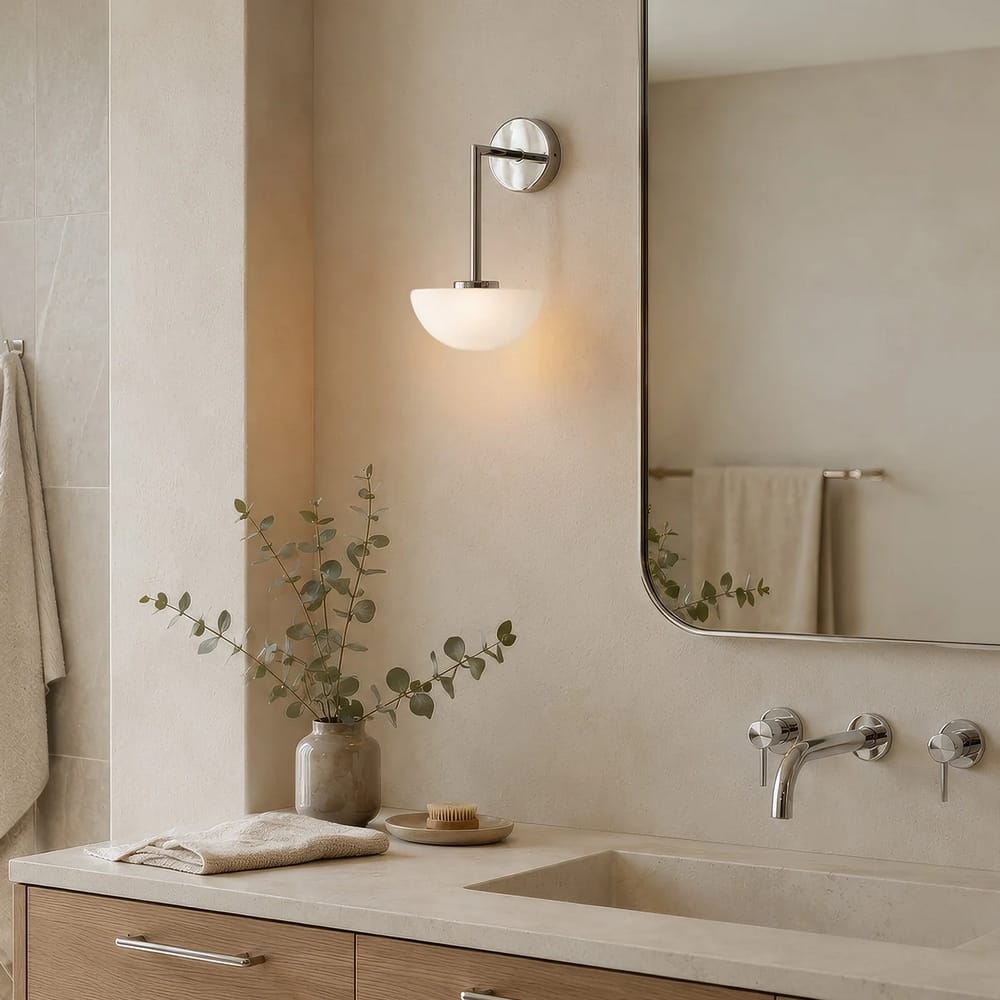 Interior Wall Light / Sconce Dome Long Arm Wall Light