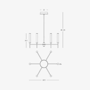 Chandelier Doric Chandelier