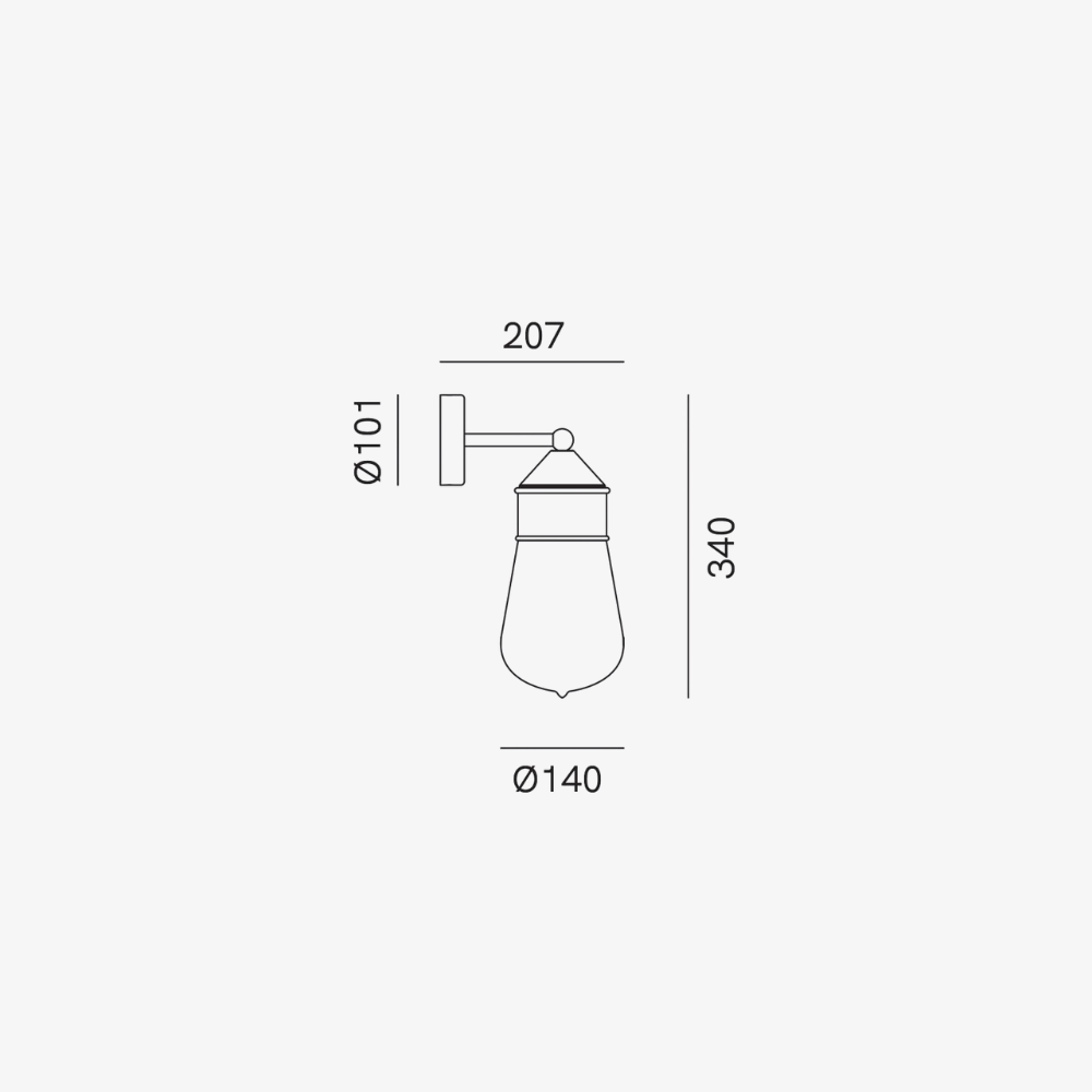 Interior Wall Light / Sconce Drop Wall Light