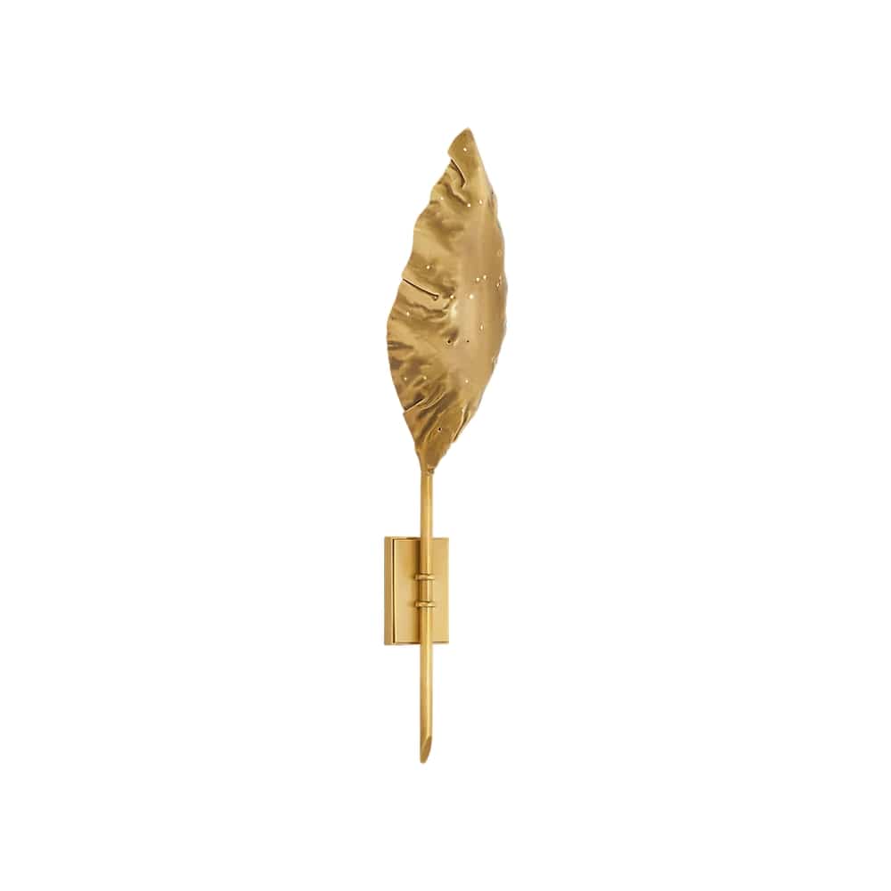 Interior Wall Light / Sconce Dumaine Single Pierced Leaf Sconce