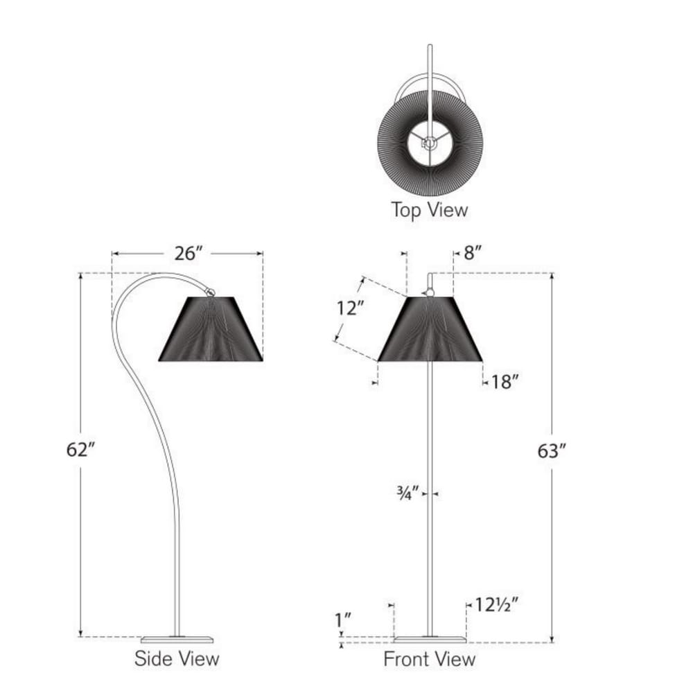 Floor Lamps Dume Large Arched Floor Lamp
