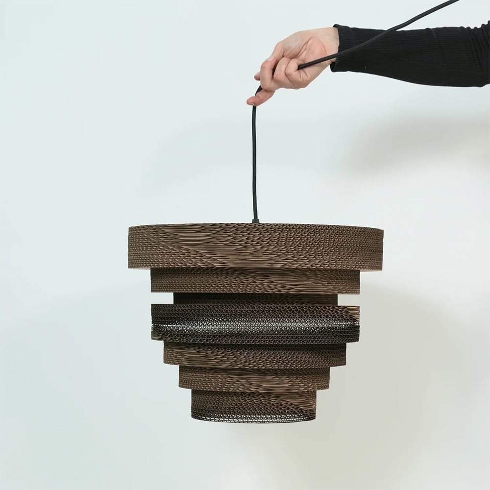 Interior Pendant Dune Recycled Cardboard Pendant Light