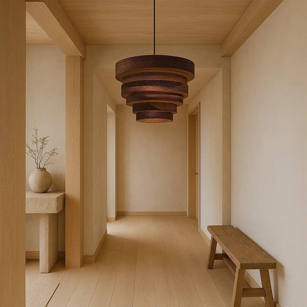 Interior Pendant Dune Recycled Cardboard Pendant Light