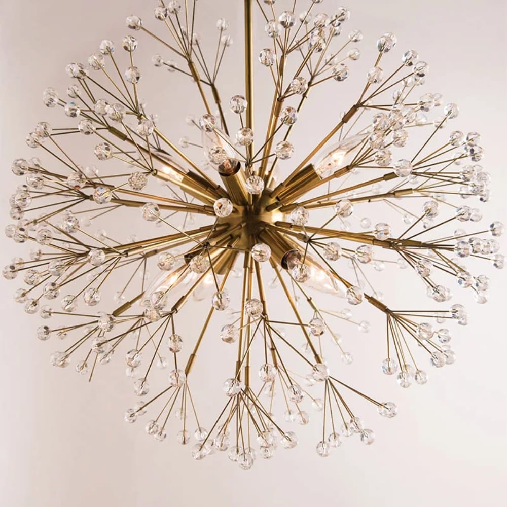 Interior Pendant Dunkirk Chandelier - Small Age Brass