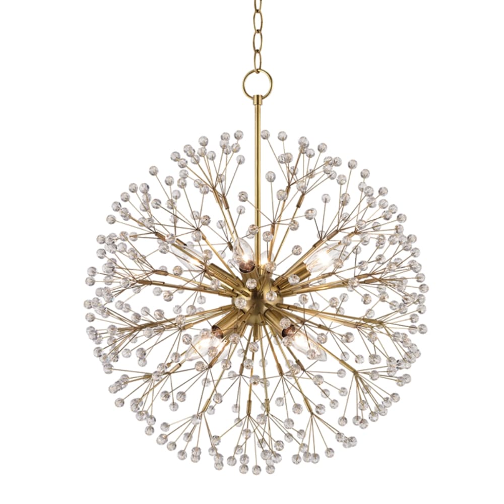 Interior Pendant Dunkirk Chandelier - Small Age Brass
