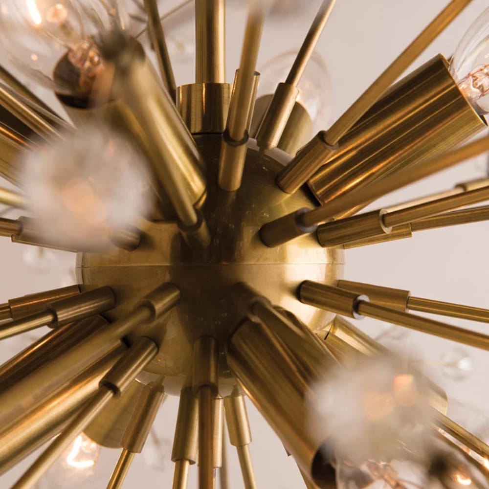 Interior Pendant Dunkirk Chandelier - Small Age Brass