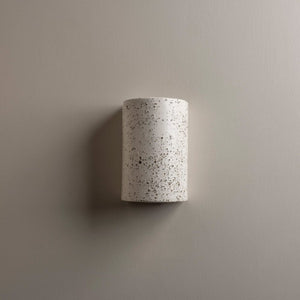 Exterior Wall Light Dusk Short Exterior Wall Light in Eggshell White
