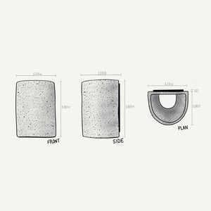 Exterior Wall Light Dusk Short Exterior Wall Light in Eggshell White