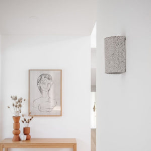 Exterior Wall Light Dusk Short Exterior Wall Light in Eggshell White