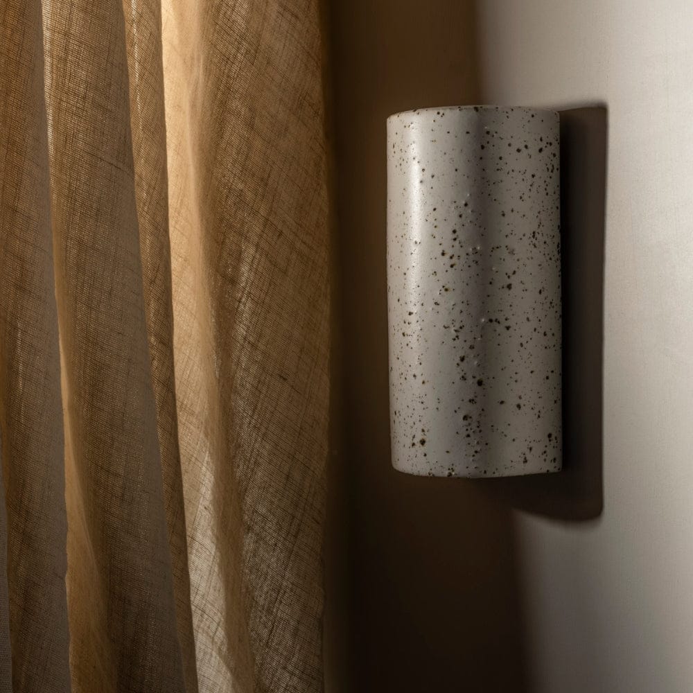Exterior Wall Light Dusk Tall Exterior Wall Light in Eggshell White