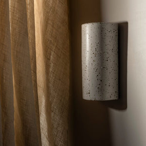 Exterior Wall Light Dusk Tall Exterior Wall Light in Eggshell White
