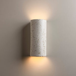 Exterior Wall Light Dusk Tall Exterior Wall Light in Eggshell White