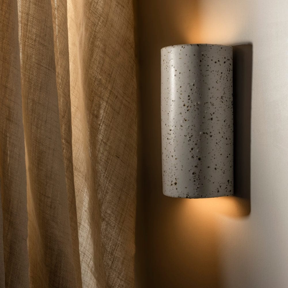 Exterior Wall Light Dusk Tall Exterior Wall Light in Eggshell White