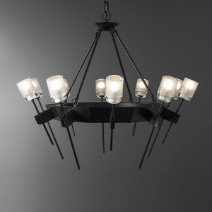 Interior Pendant Echo 10 Light Circular Chandelier