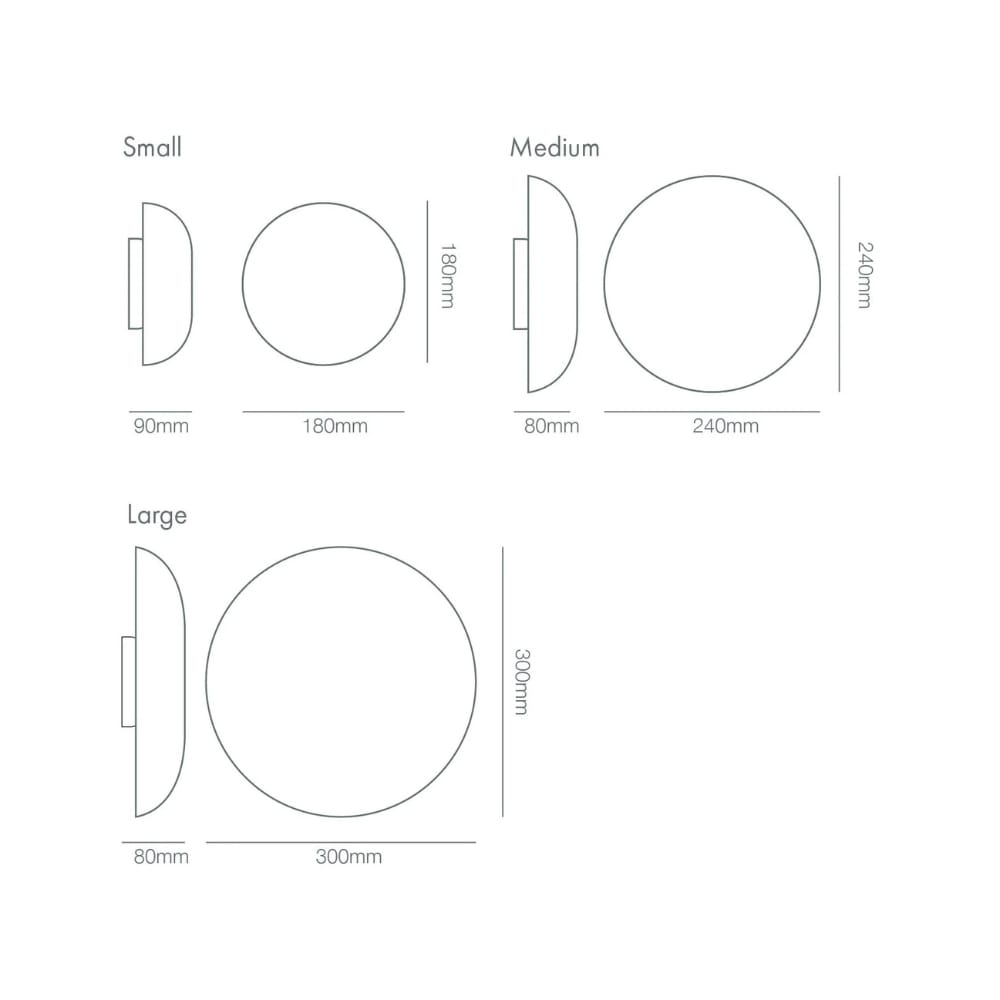 Interior Wall Light / Sconce Eclipse Ceramic Wall Sconce - Small