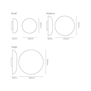 Interior Wall Light / Sconce Eclipse Ceramic Wall Sconce - Small