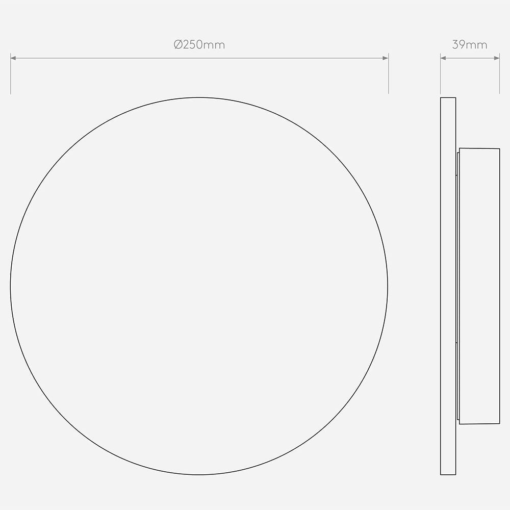 Interior Wall Light / Sconce Eclipse Round 250 LED Wall Light