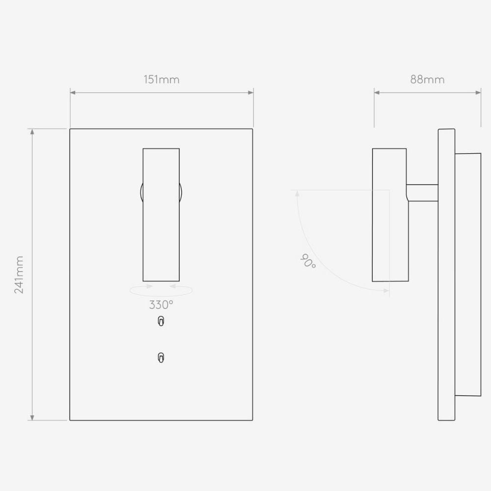 Bedside Wall Lights Edge Reader Mini Wall Light