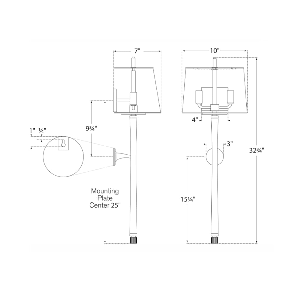 Interior Wall Light / Sconce Edie Baluster Wall Sconce
