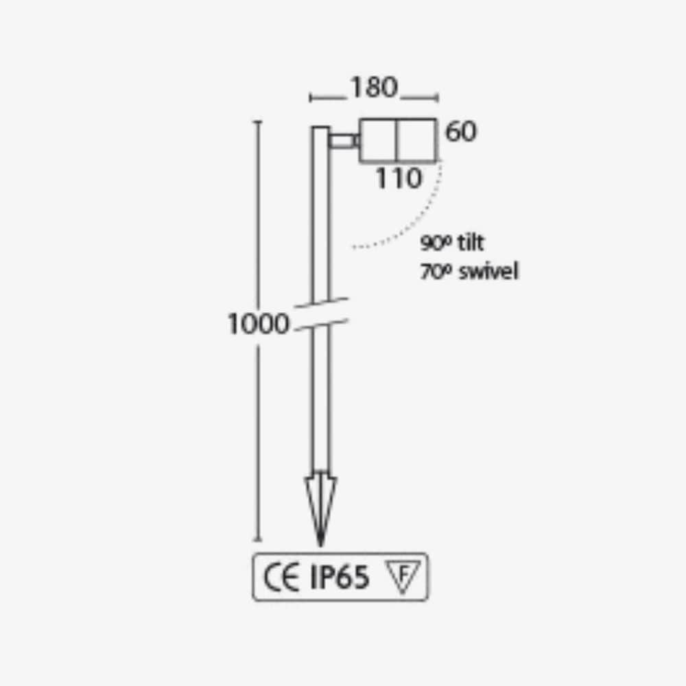 Exterior Spike Light Ellis Spike Bollard