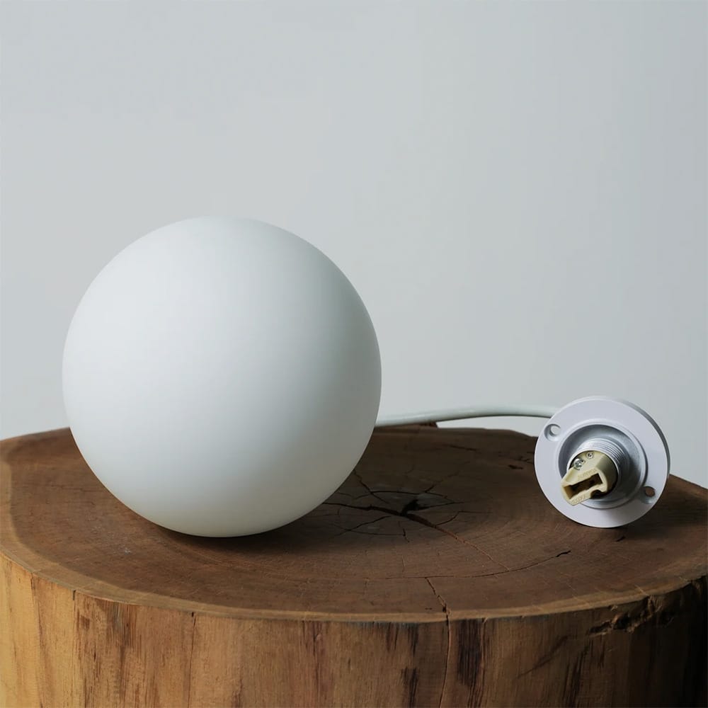 Interior Wall Light / Sconce Ember Orb Wall Light Opal Glass