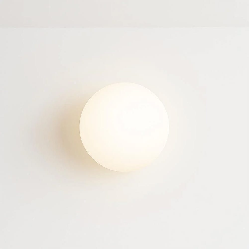 Interior Wall Light / Sconce Ember Orb Wall Light Opal Glass