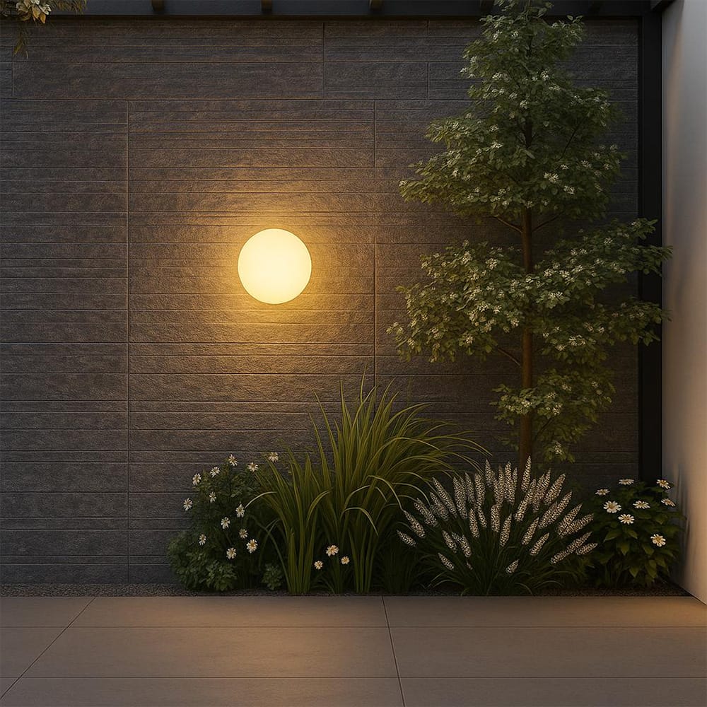 Exterior Wall Light Ember Outdoor Orb Wall Light