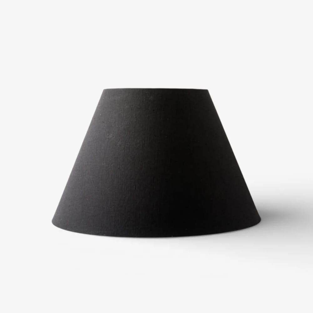 Lamp Shades Empire Linen Shade Black 50cm