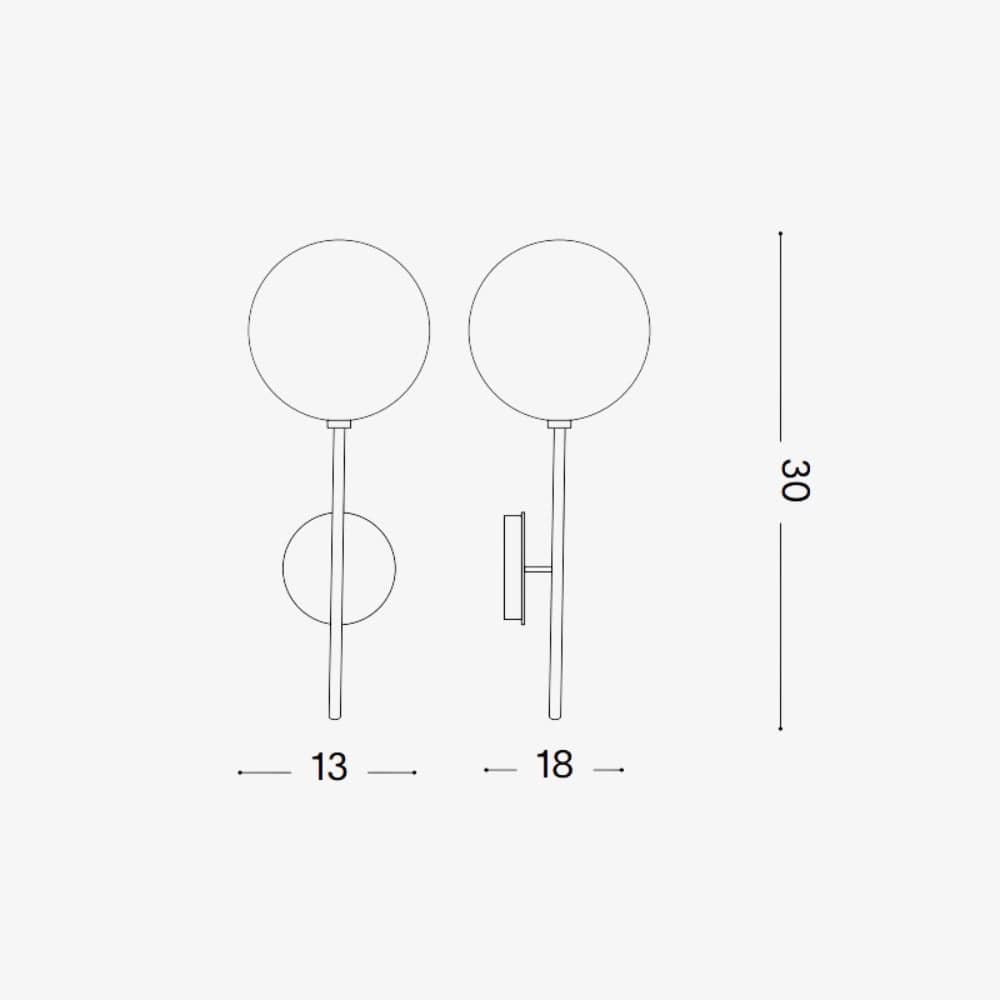 Interior Wall Light / Sconce Equinoxe Ap1 Wall Light