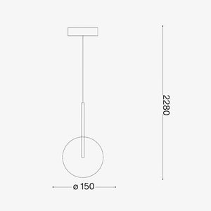 Interior Pendant Equinoxe SP1 D15 Pendant Light