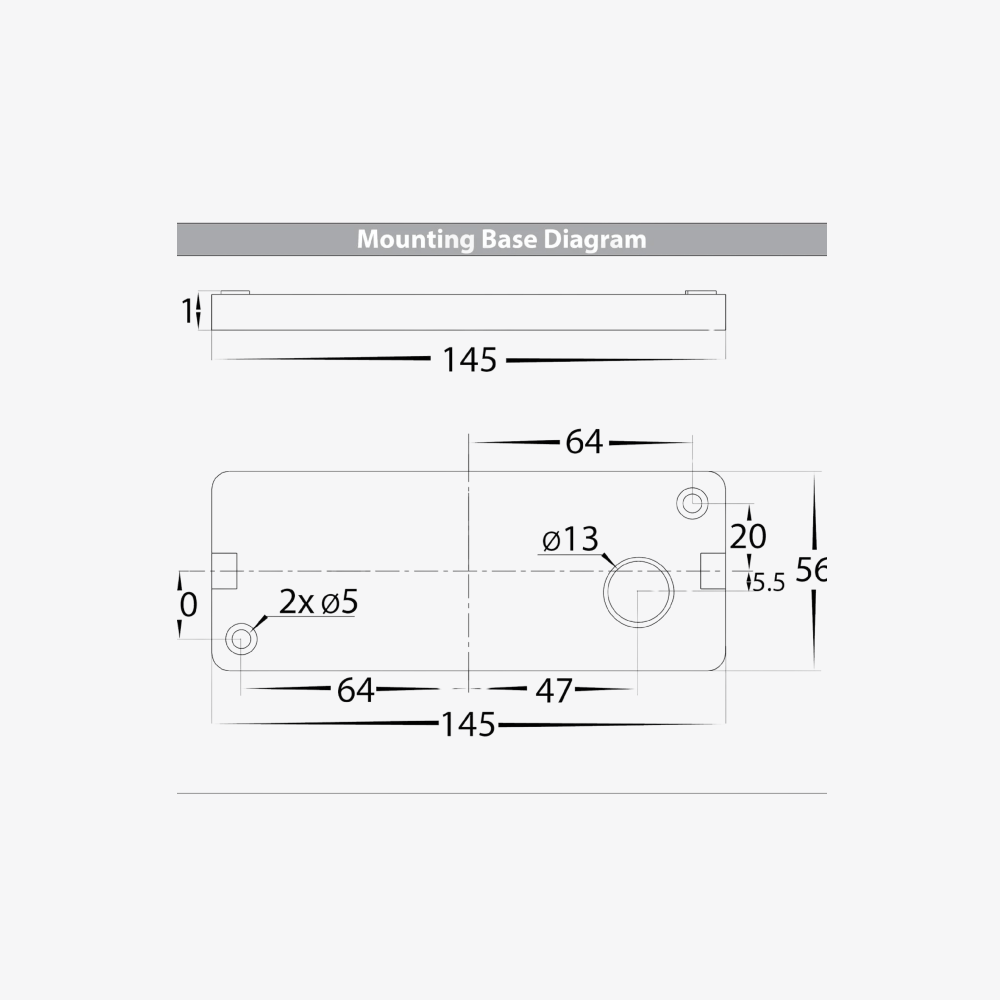 Exterior Wall Light Essil 6W Fixed Down Wall Light - 12V