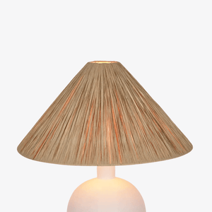 Table Lamps Esta Lamp Small White with Raffia Shade