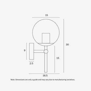 Interior Wall Light / Sconce Eterna 1-Light Wall Lamp